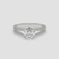 Radiance Split Shank Diamond Engagement Ring - Round