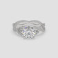Twisting Elegance Diamond Ring - Round