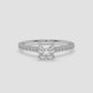Princess Cut Pavé Diamond Ring