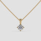 Classic Solitaire Diamond Pendant - Round