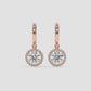 Eternal Halo Stud Earrings - Round