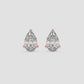 Radiant Pear Stud Earrings