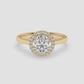 Eternal Radiance Halo Ring - Round