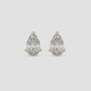 Radiant Pear Stud Earrings