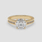 Radiance Channel Solitaire Ring - Round