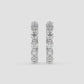 Inside-Out Diamond Hoop Earrings - Round