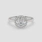 Eternal Radiance Halo Ring - Round