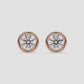 Luminous Bezel Round Diamond Studs