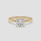 Cushion Spark Solitaire Ring