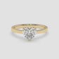 Classic Heart Solitaire Ring
