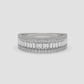 Triple Row Baguette & Round Diamond Fashion Ring