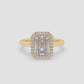 Imperial Edge Emerald Ring