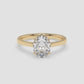 Aurora Oval Solitaire Ring