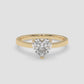 Classic Heart Solitaire Ring