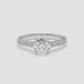 Classic Pavé Diamond Engagement Ring - Round