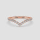 V-Curve Pavé Diamond Ring
