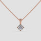 Classic Solitaire Diamond Pendant - Round