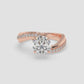 Celestia Twisted Shank Engagement Ring - Round