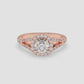 Celestial Halo Split-Shank Engagement Ring - Round
