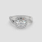 Celestial Twist Halo Ring - Round