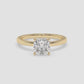 Cushion Spark Solitaire Ring