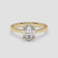 Aurora Oval Solitaire Ring