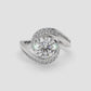Eternelle Swirl Diamond Engagement Ring - Round