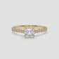 Princess Cut Pavé Diamond Ring