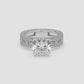 Regal Baguette & Round Diamond Engagement Ring