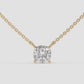Cushion Cut Solitaire Pendant Necklace