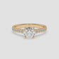 Classic Pavé Diamond Engagement Ring - Round