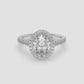Starlight Halo Oval Ring
