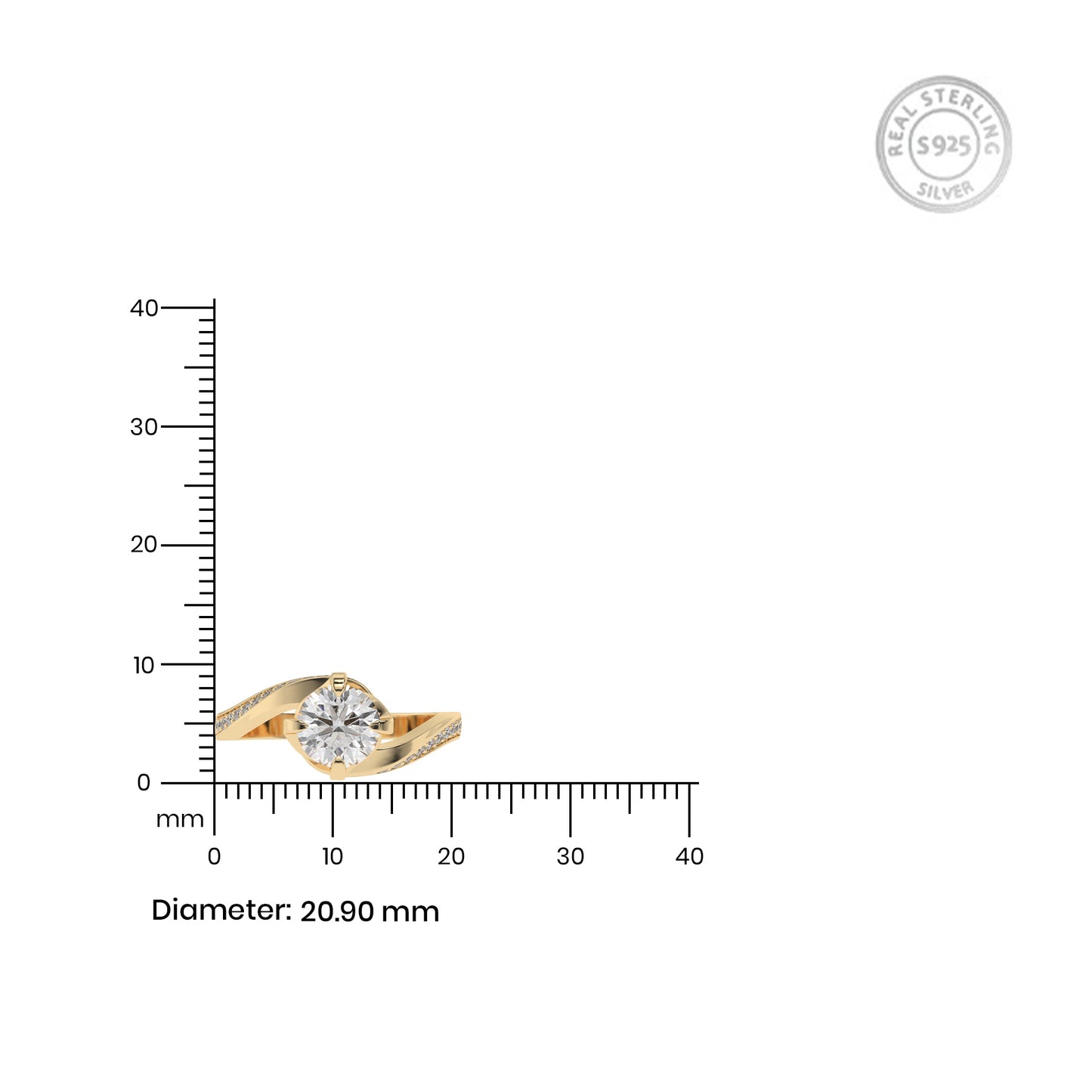 Celestial Embrace Ring - Round